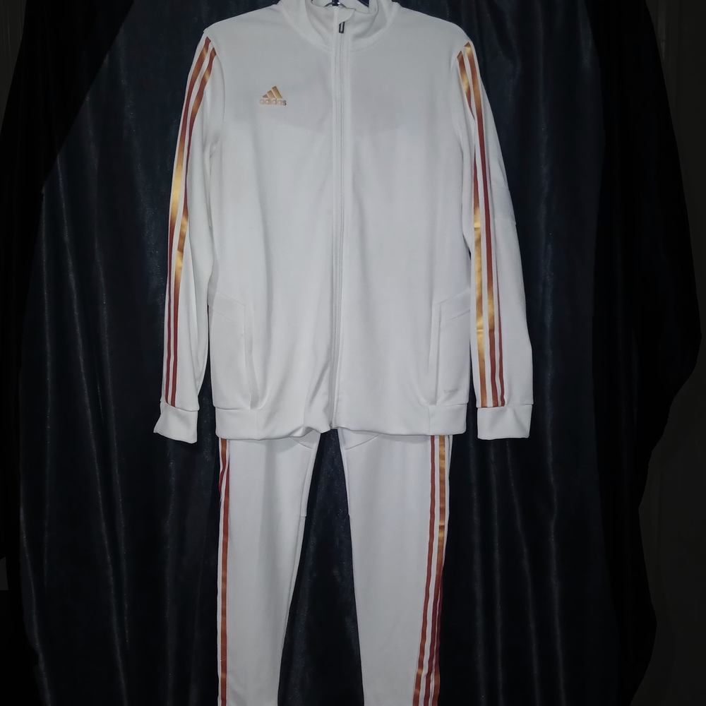 Adidas Originals Metallic Rose Gold Accents Tracksuit M/L
